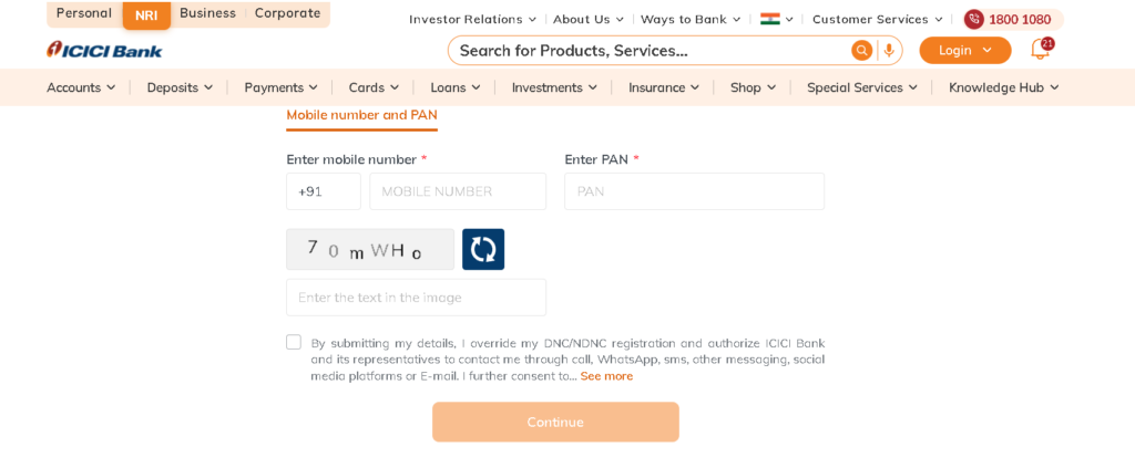 ICICI Credit Card Application Status Check Online