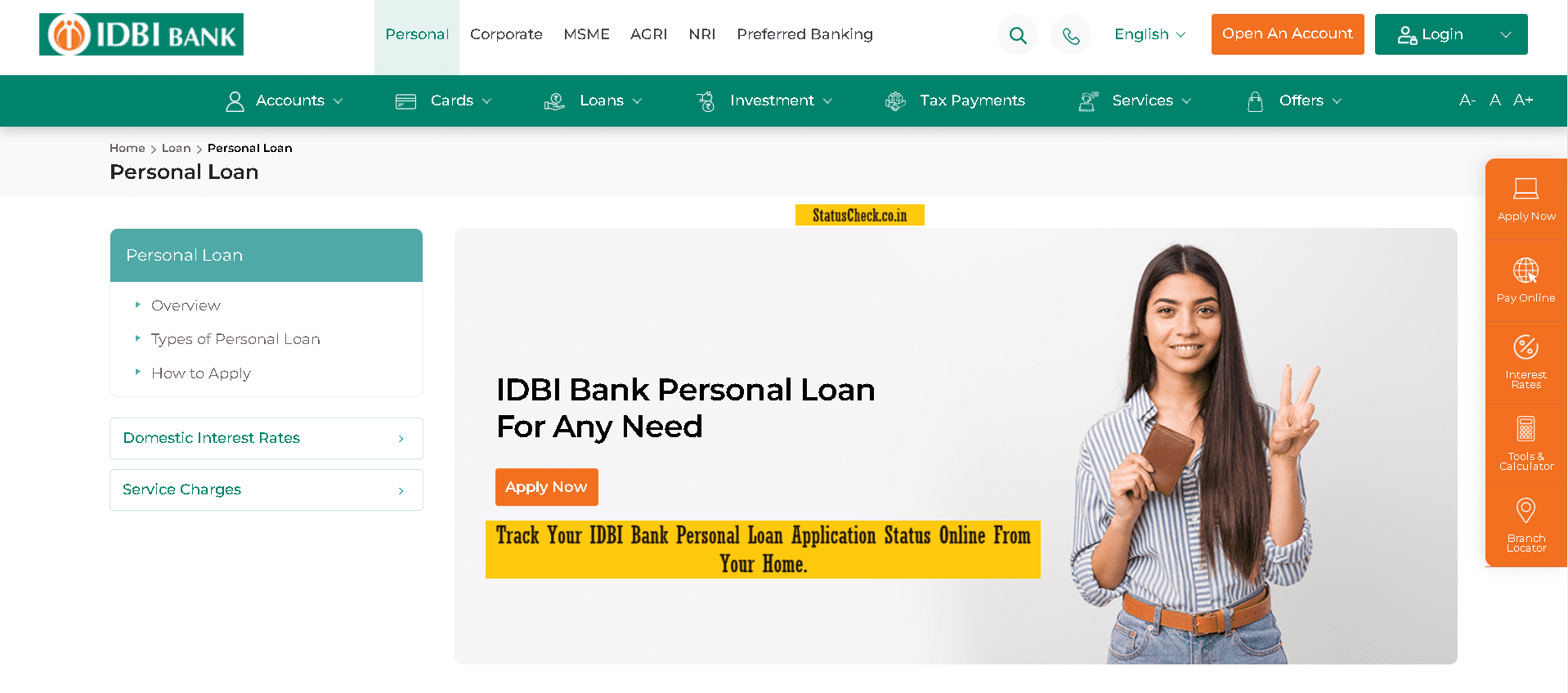 IDBI Bank Loan Status: Track IDBI Bank Personal Loan Application Status Online From Your Home