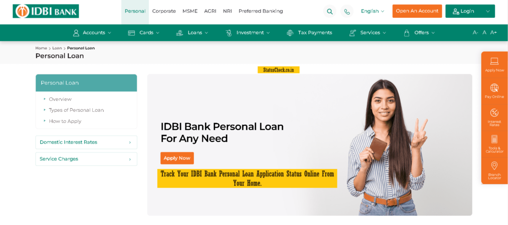 IDBI Bank Loan Status: Track IDBI Bank Personal Loan Application Status Online From Your Home